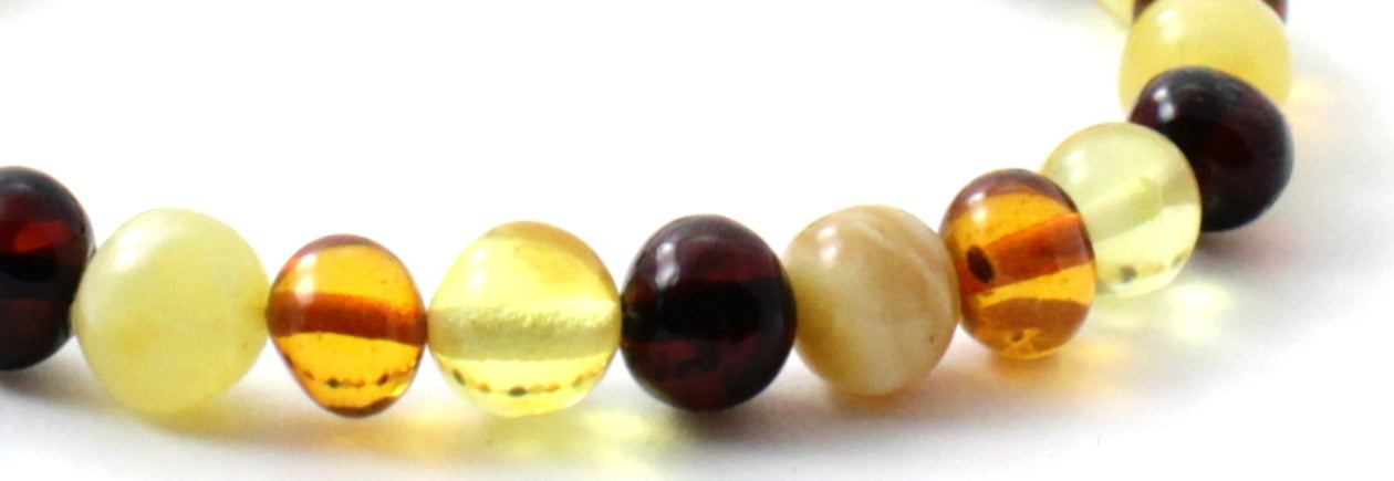 Amber Polished Stretch Bracelets for Adults-2