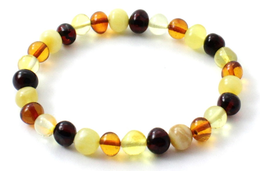 Amber Polished Stretch Bracelets for Adults-0